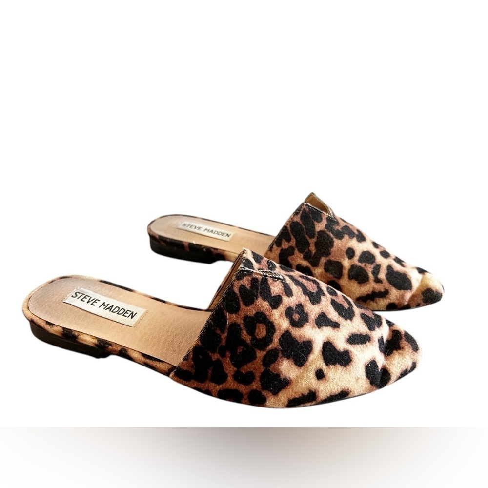 Steve Madden Ally Leopard Print Mule Slip On Shoe… - image 2